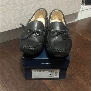 Cole Haan Black Leather women’s driver Slip-Ons